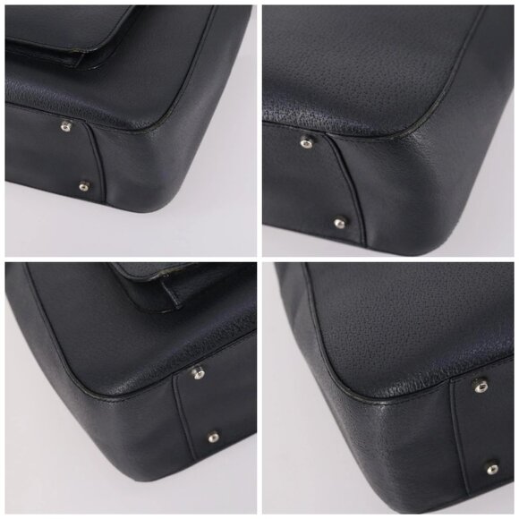 GUCCI Hand Bag Leather 2way Black Silver 000 2058 0307 5 Auth 140270 - Picture 14 of 16